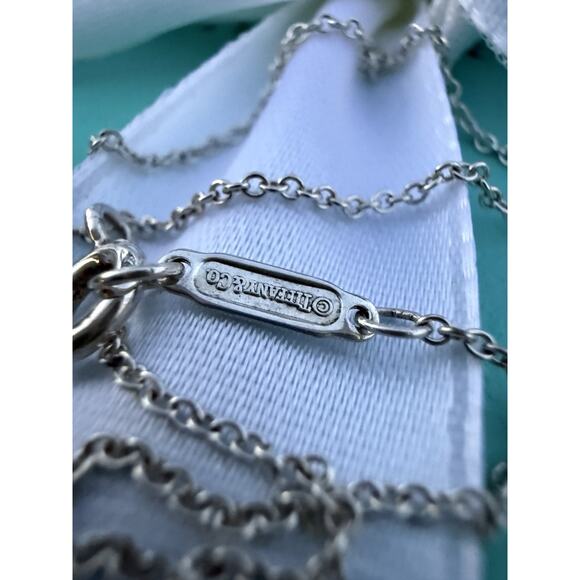 Tiffany & Co. Silver 2ct Purple Amethyst Gemstone Pendant Sparkler Necklace 16" - Picture 10 of 13